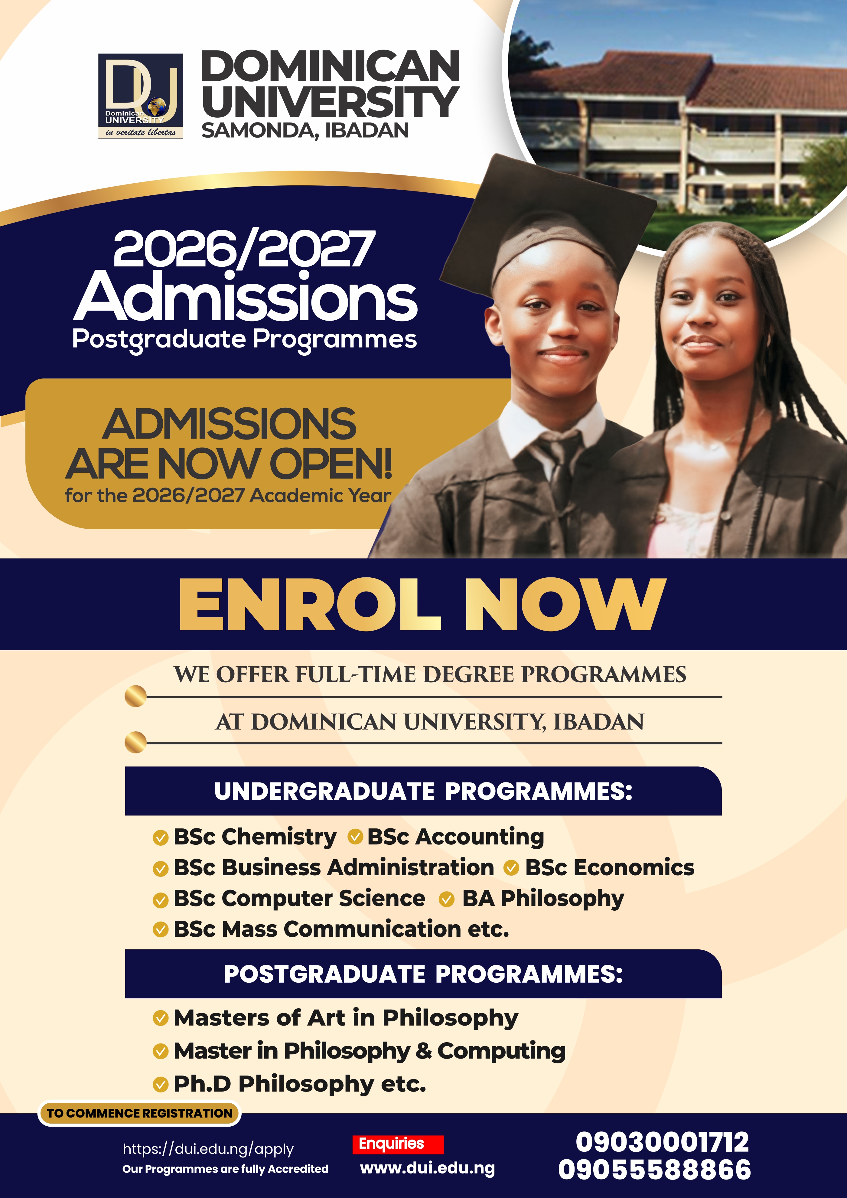 Admissions Banner